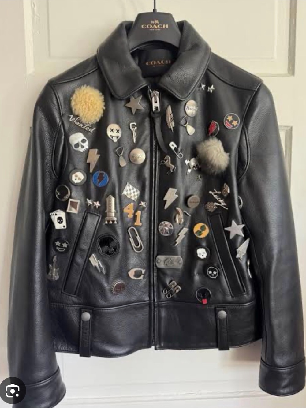 Coach jacket leather rare to found